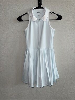 abercrombie kids YPB Light Blue Sleeveless Zip Pleated Tennis Dress 11/12
